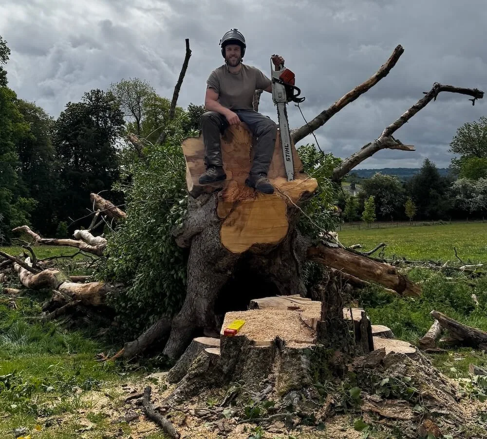 Wyre Tree Services team with equipment
